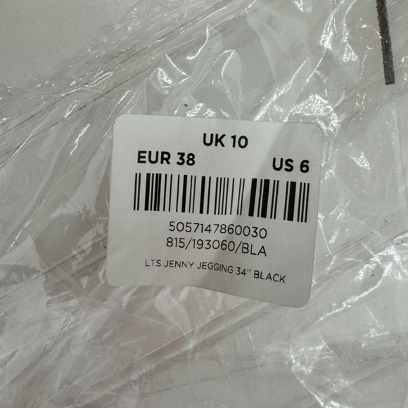 NEW LTS Long Tall Sally Jenny Legging 34" Black US Size 6 - Picture 9 of 10